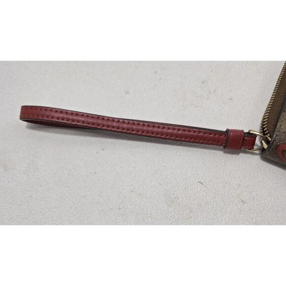 COACH LARGE PHONE WALLET SIGNATURE CANVAS WITH CRAYON ❤HEART 91578 - Picture 11 of 11